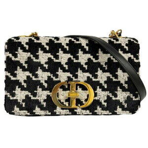 Christian Dior Caro Shoulder Bag Houndstooth SA